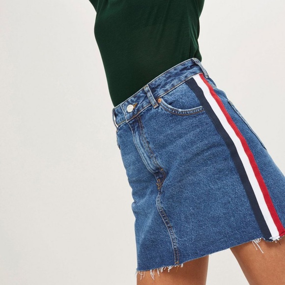 Topshop TALL side stripe skirt - Picture 1 of 2